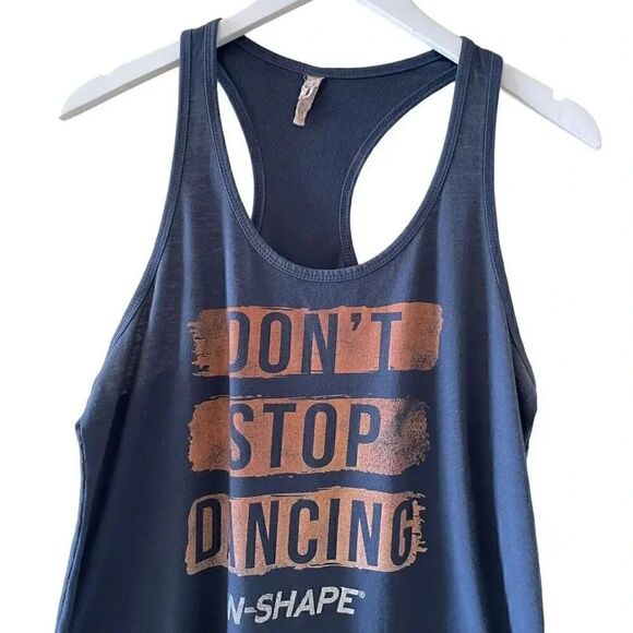 Ideal By Next Level Cotton Black Orange Graphic Tank Top Lightweight XL #1230 - Picture 3 of 12